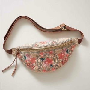 Johnny Was Mauve Belt Bag